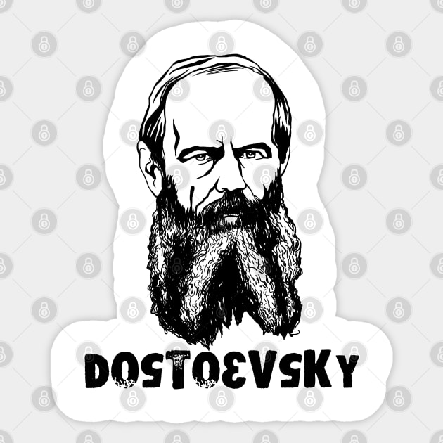 Dostoevsky 1 Sticker by HelenaCooper